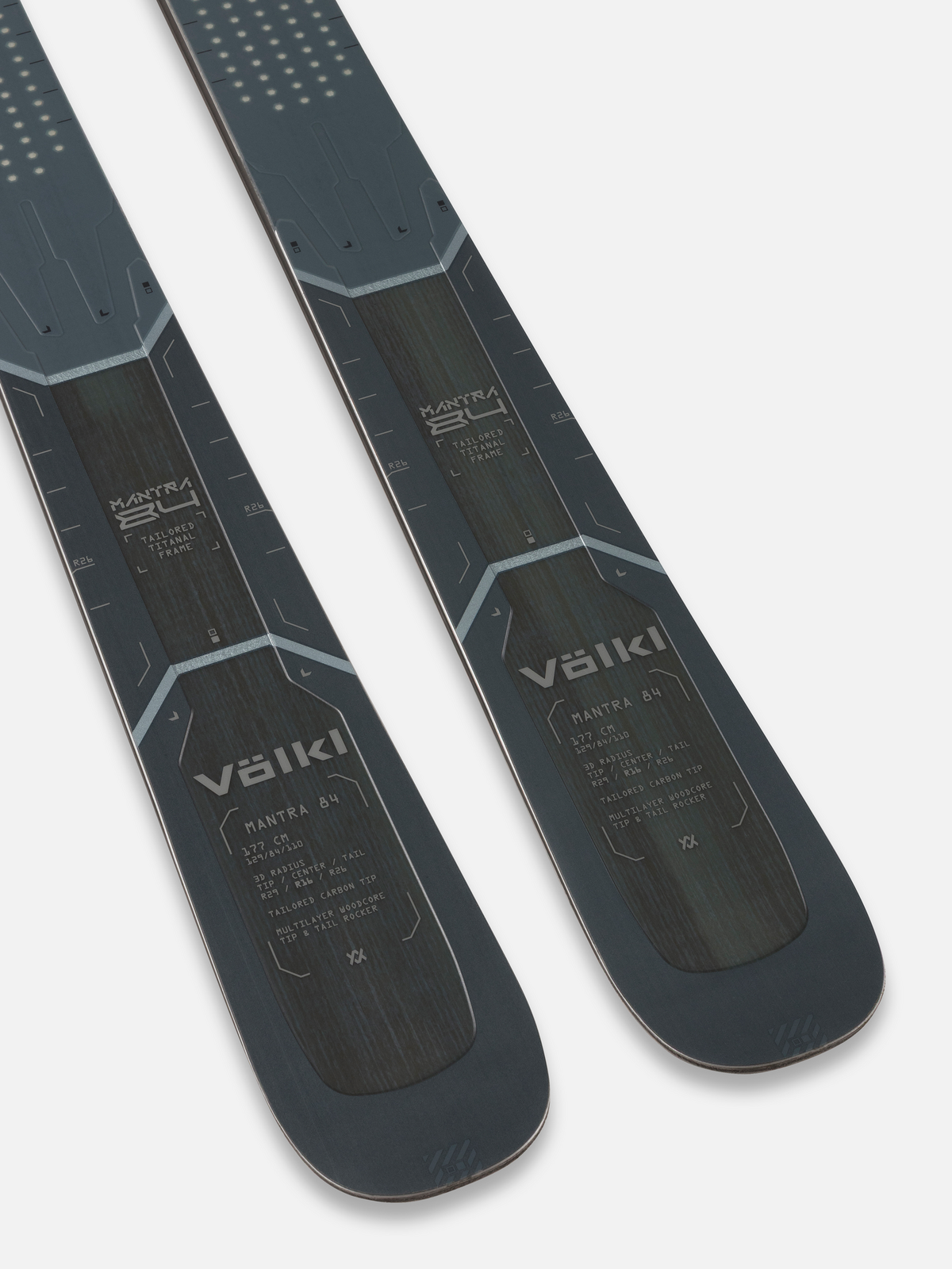 Völkl Mantra 84 Ski Skiende Nahaufnahme