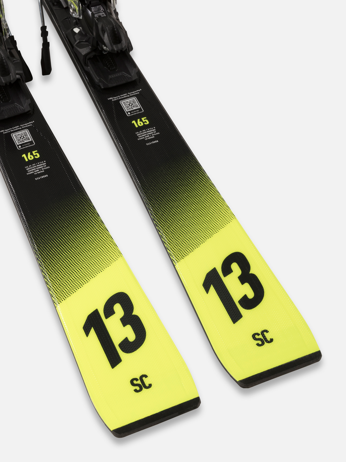 Völkl Racetiger SC yellow Ski Skiende Nahaufnahme